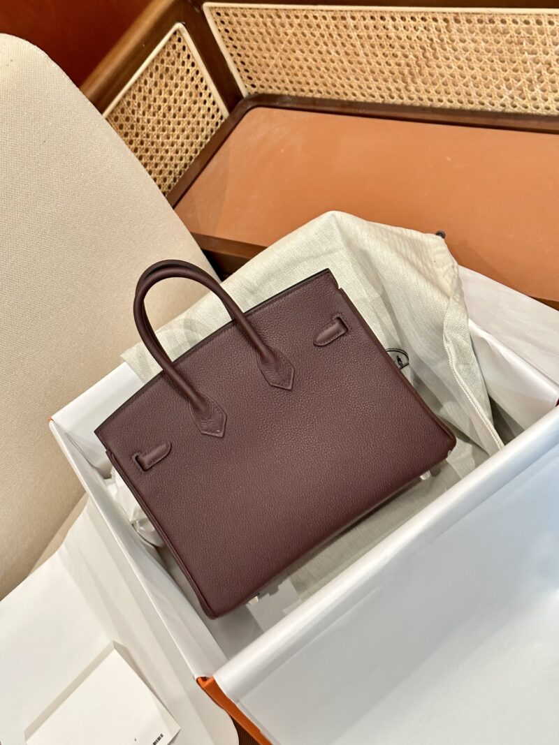 Hermès Birkin 25 Rouge Sellier, Silver Togo Palladium Hardware - Image 2