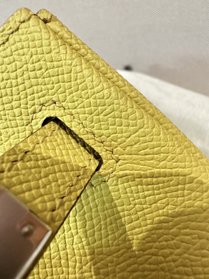 Hermès Birkin 25 Jaune De Naples Epsom Palladium Hardware - Image 8