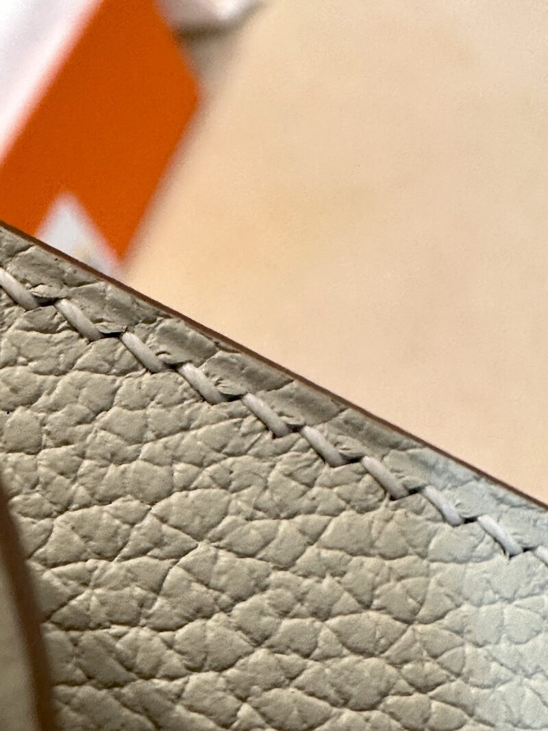 Hermès Constance 19 Craie Evercolor Palladium Hardware - Image 5