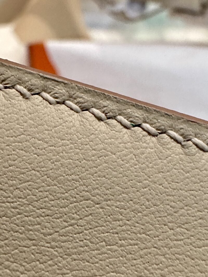 Hermès Kelly Pochette Craie, Rose Gold Swift Gold Hardware