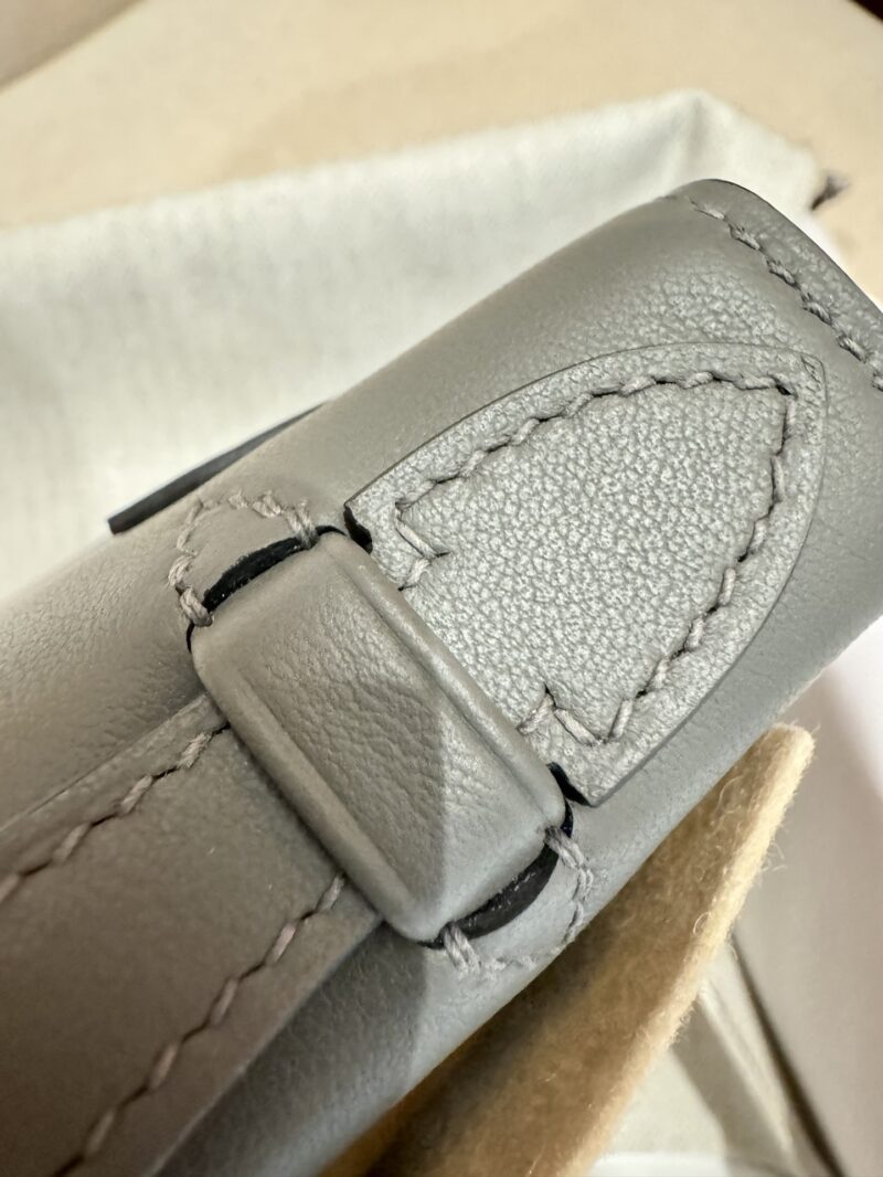 Hermès Kelly Pochette Gris Meyer, Gold Swift Gold Hardware