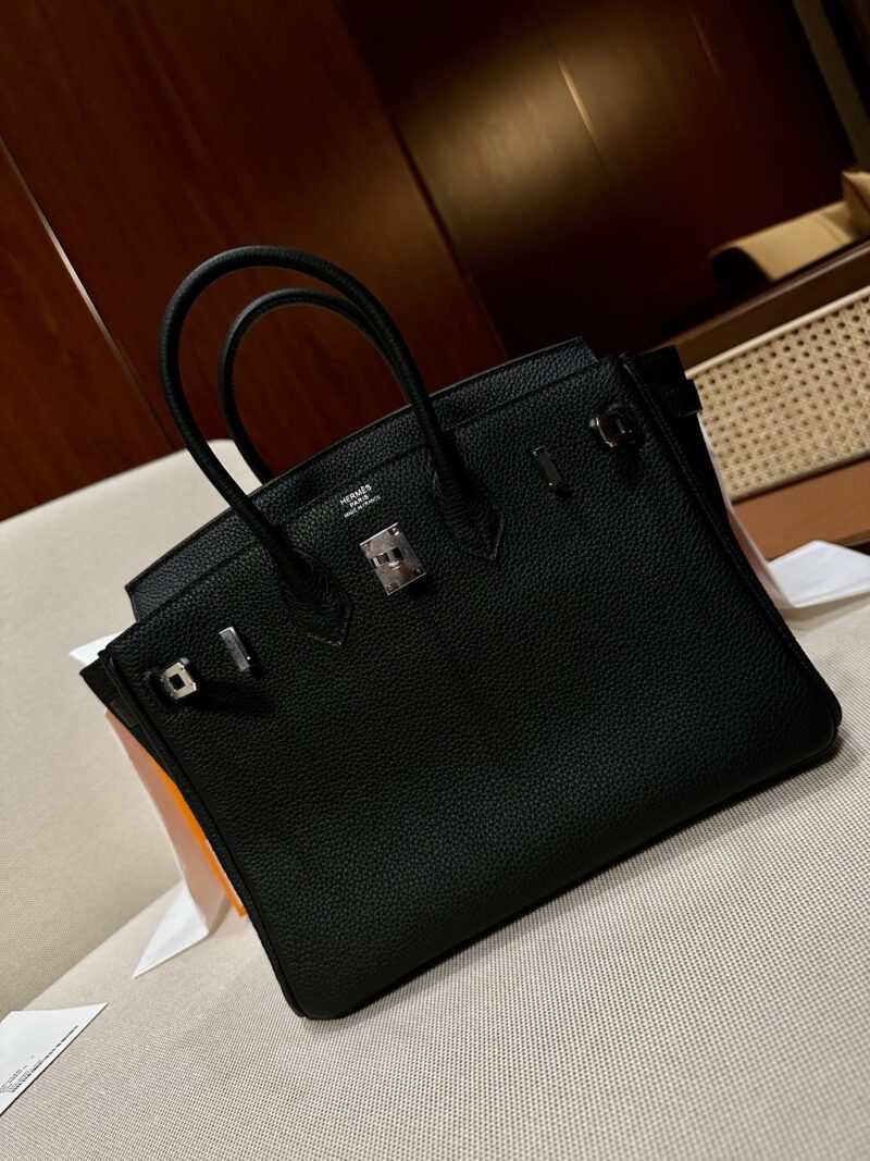 Hermès Birkin 25 Noir Togo Palladium Hardware - Image 4