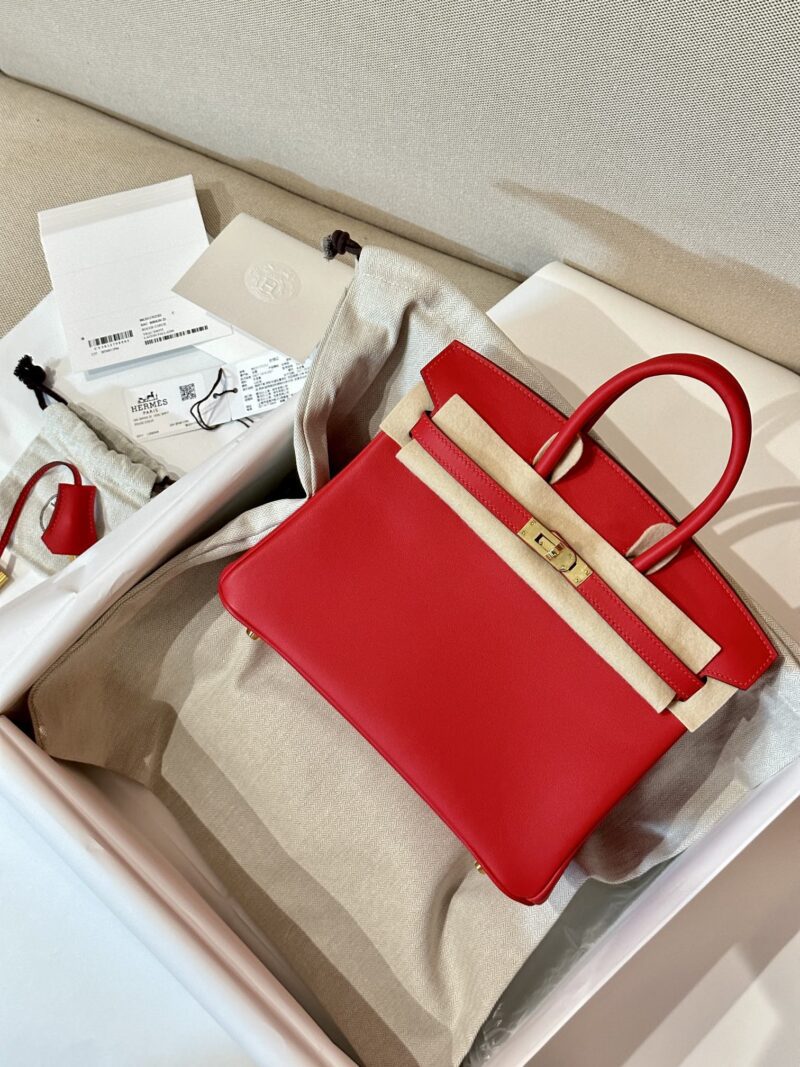 Hermès Birkin 25 Rouge Coeur Swift Gold Hardware