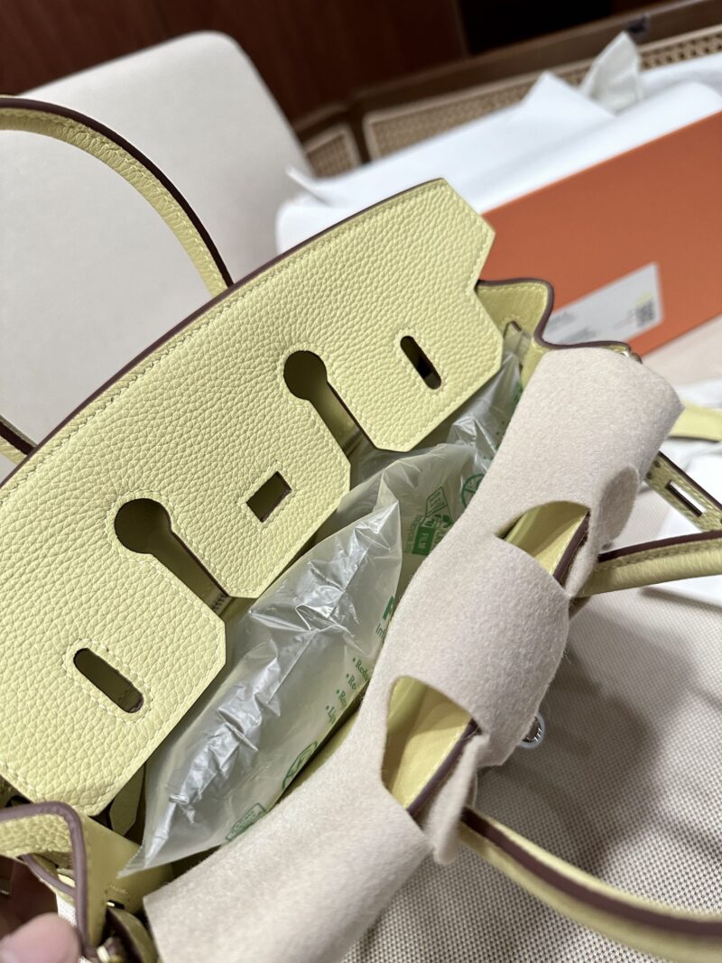 Hermès Birkin 25 Jaune Poussin Togo Palladium Hardware - Image 4