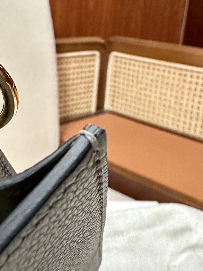 Hermès Roulis 19 Evercolor Gris Meyer Gold Hardware - Image 13