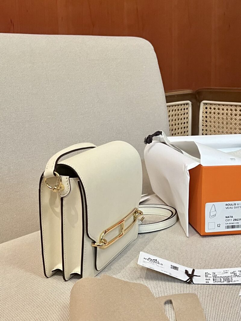 Hermès Roulis 19 Swift Nata Gold Hardware - Image 3