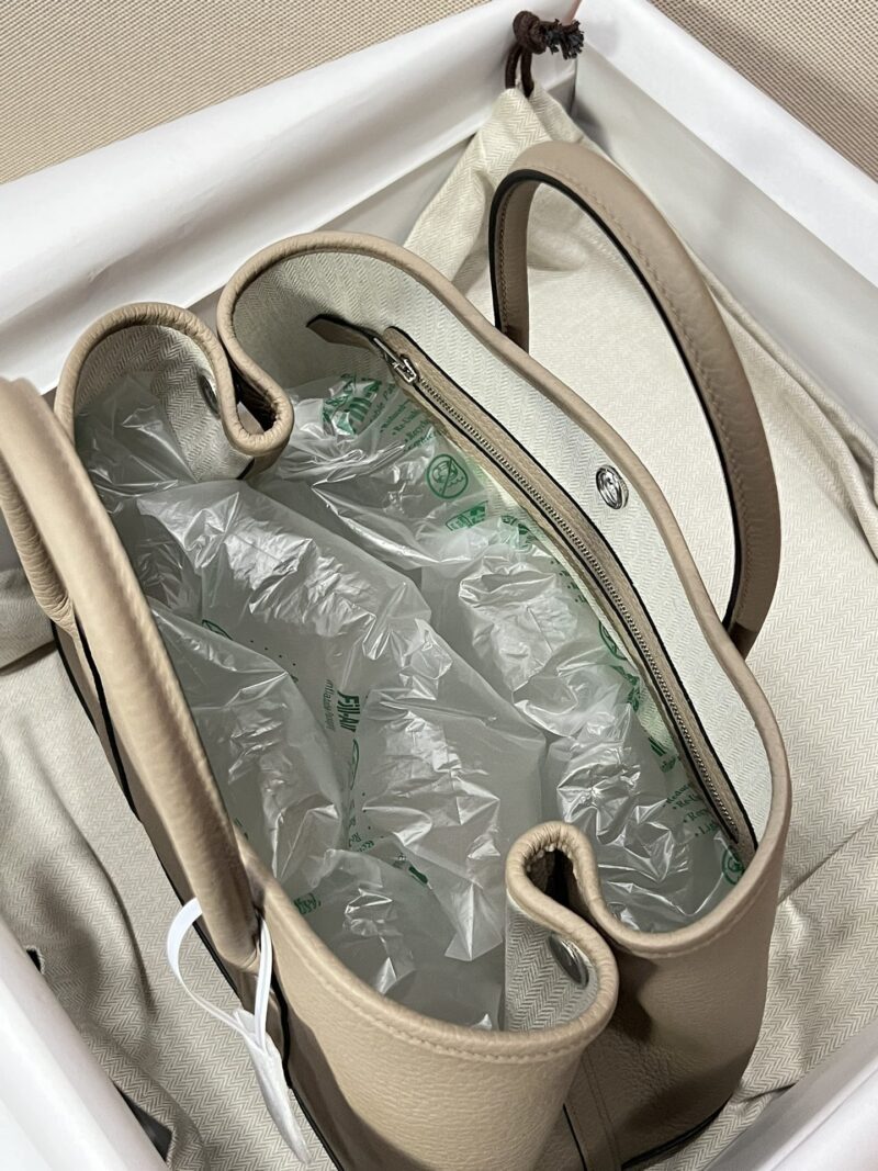 Hermès Garden Party 30 Country Gris Trench Silver Hardware - Image 5
