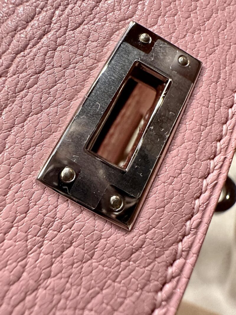 Hermès Mini Kelly 19 Chevre Rose Sakura Gold Hardware - Image 31