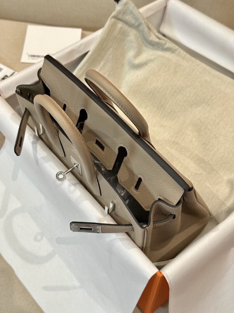 Hermès Birkin 25 Gris Tourterelle Togo Gold Hardware - Image 5
