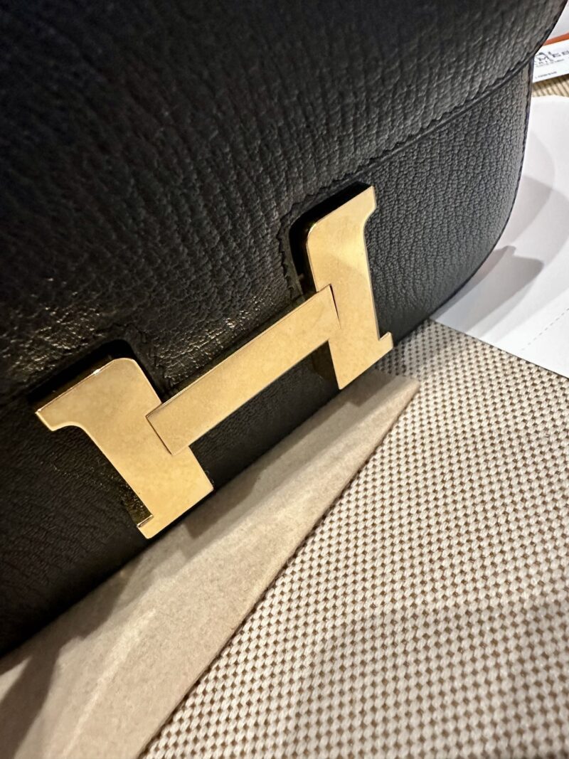 Hermès Constance 19 Noir Chevre Palladium Hardware - Image 15