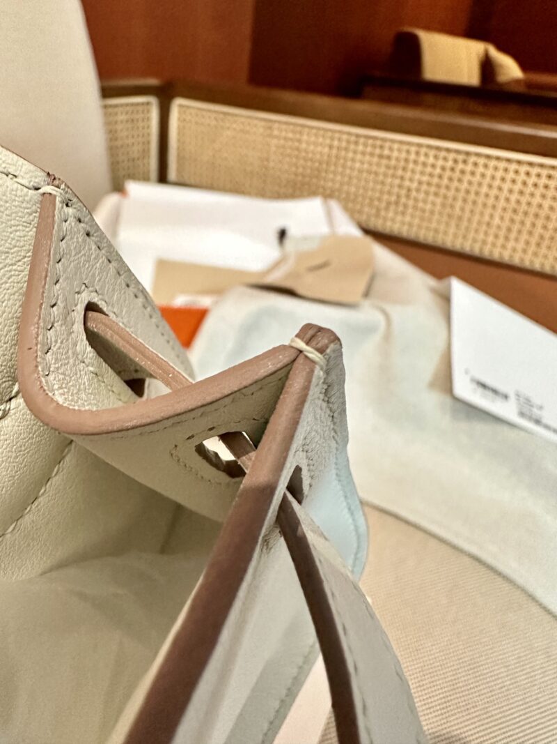Hermès Jypsiere 23 Swift Mushroom Silver Hardware - Image 4