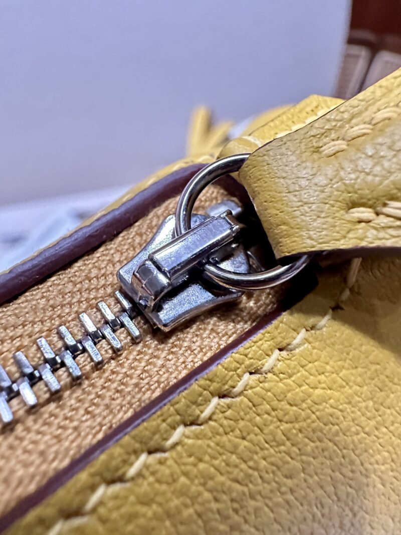 Hermès Mini Bolide 18 Evercolor Amber Silver Hardware