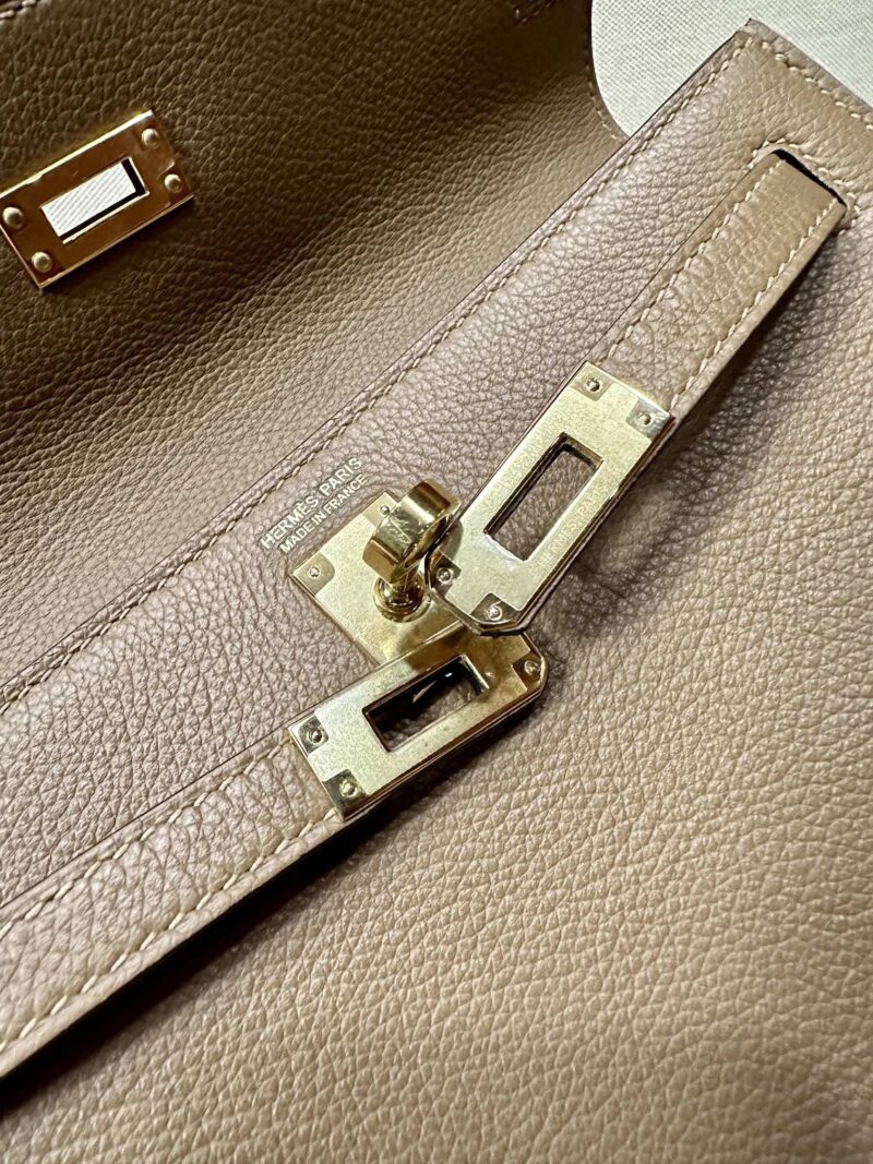 Hermès Kelly Danse 22 Evercolor Beige Weimer Gold Hardware