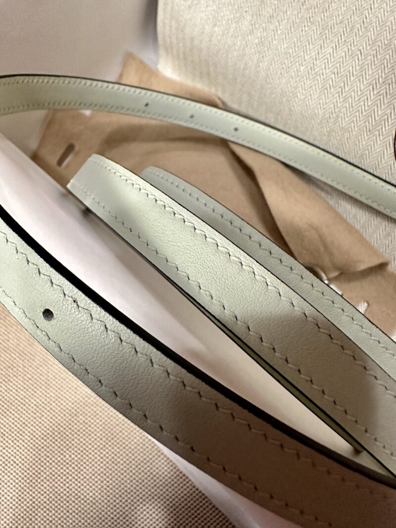 Hermès Kelly Danse 22 Swift Vert Fizz Silver Hardware - Image 10