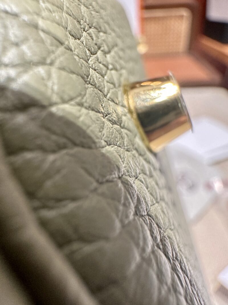 Hermès Picotin 22 Taurillon Clemence Sauge Gold Hardware - Image 8