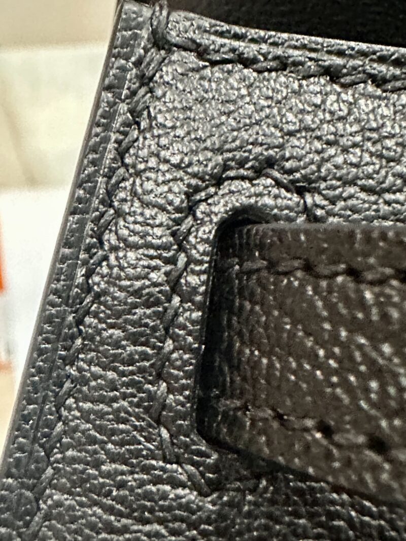 Hermès Mini Kelly Chevre Noir Gold Hardware - Image 13