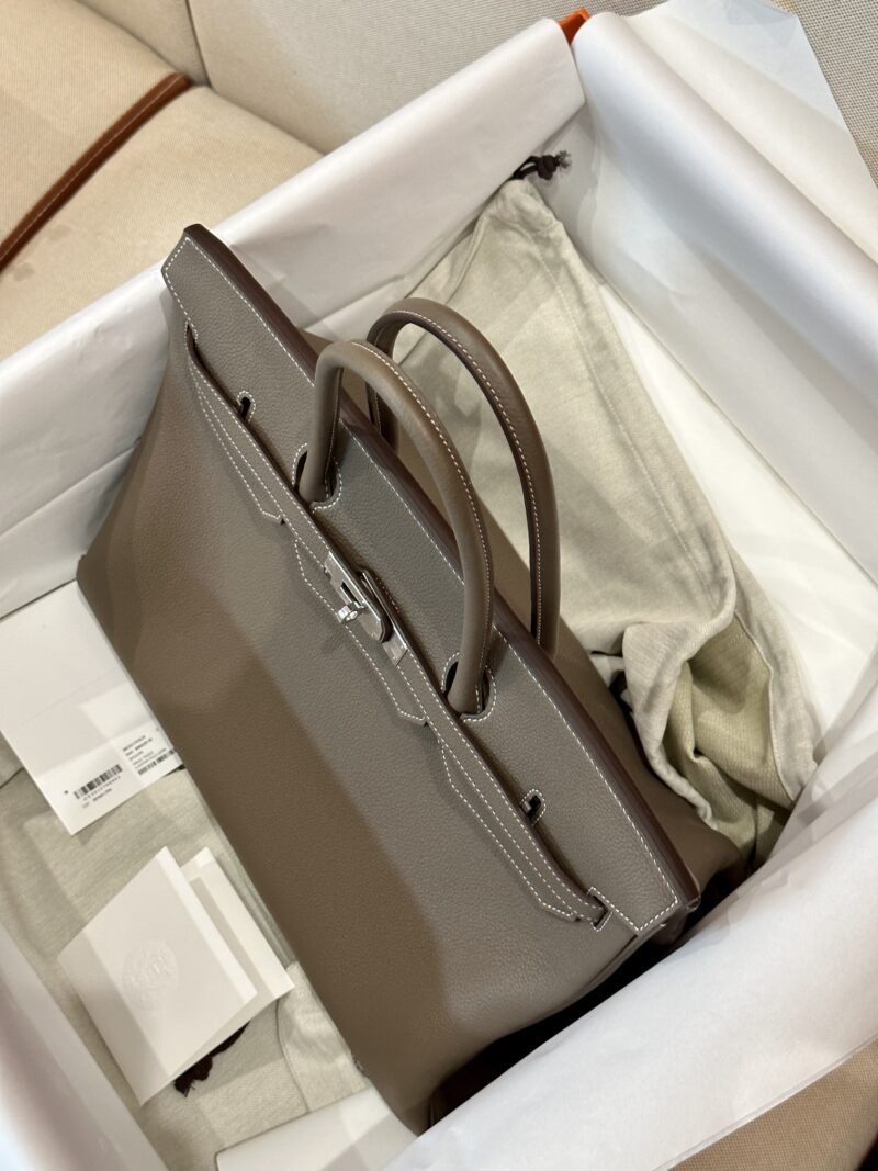 Hermès Birkin 40 Etoupe Togo Palladium Hardware - Image 4