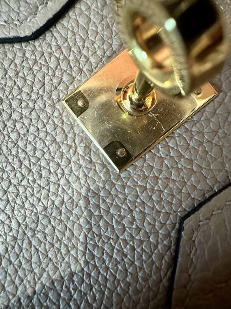 Hermès Birkin 25 Gris Asphalt Togo Gold Hardware - Image 7