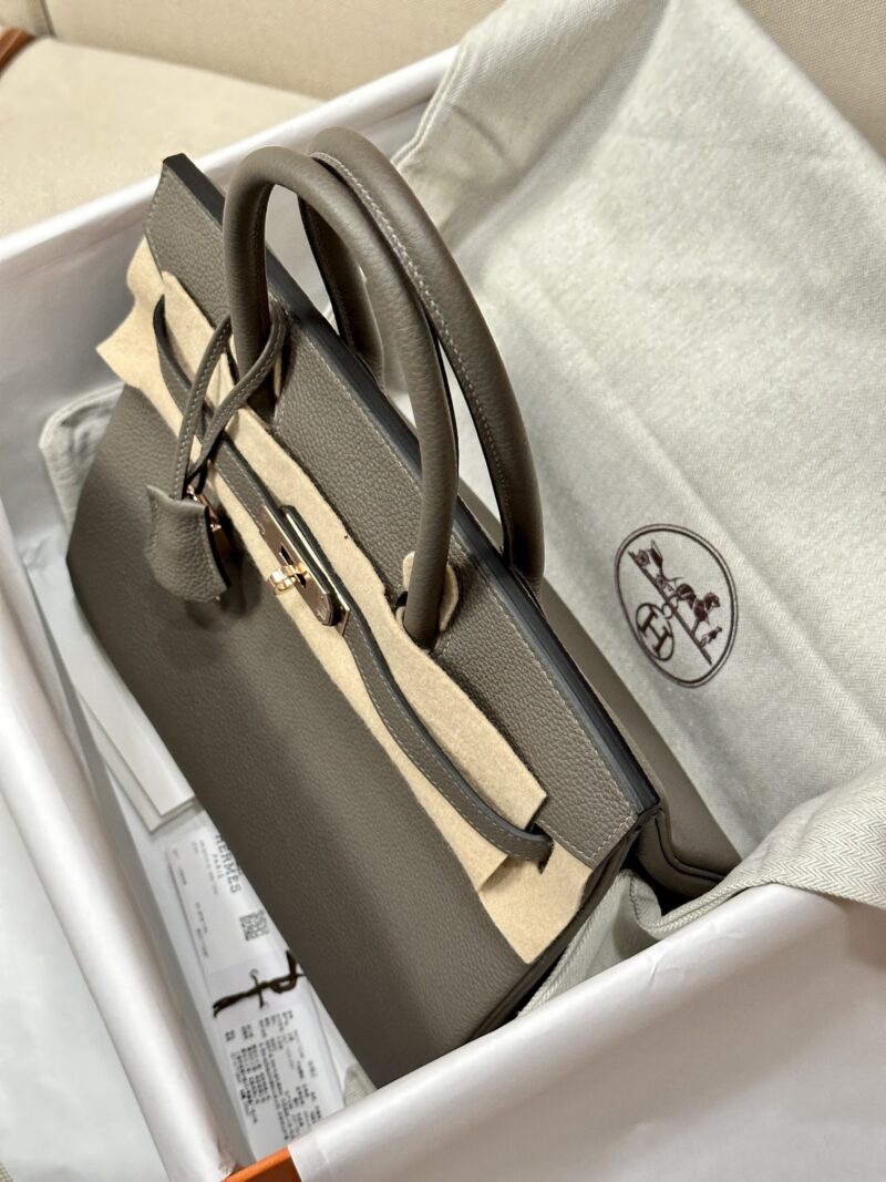 Hermès Birkin 30 Etain Togo Gold Hardware - Image 3