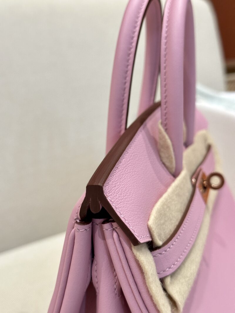 Hermès Birkin 25 Mauve Sylvestre Swift Gold Hardware - Image 4