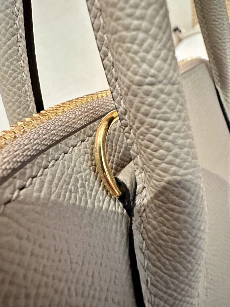Hermès Bolide 25 Epsom Gris Asphalte Gold Hardware