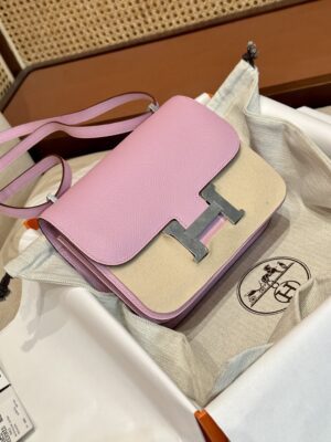 Hermès Constance 19 Mauve Sylvestre Epsom Palladium Hardware