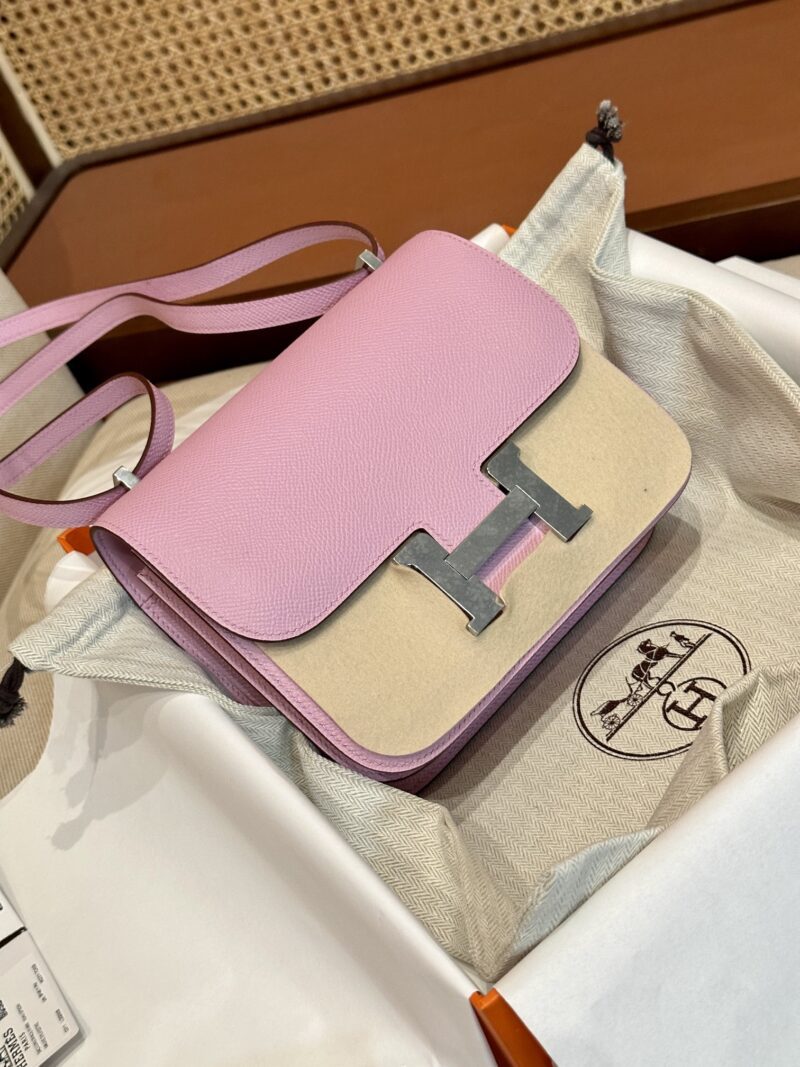 Hermès Constance 19 Mauve Sylvestre Epsom Palladium Hardware