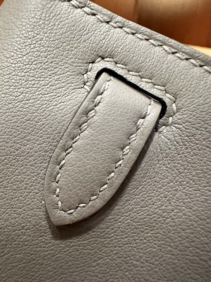 Hermès Kelly Pochette Etain Swift Gold Hardware