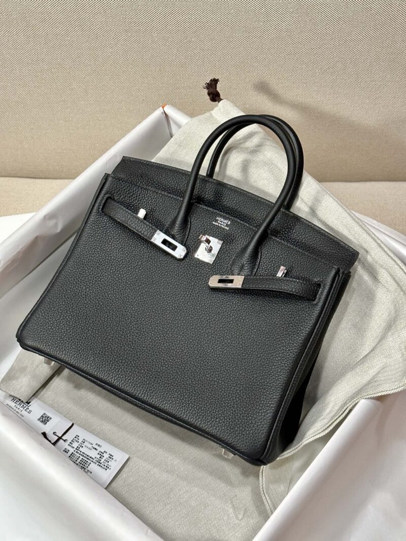 Hermès Birkin 25 Noir Togo Palladium Hardware