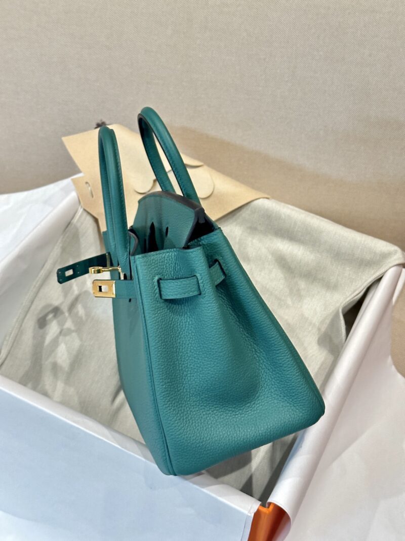 Hermès Birkin 25 Malachite, Gold Togo Gold Hardware - Image 4