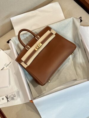 Hermès Birkin 25 Gold Barenia Gold Hardware