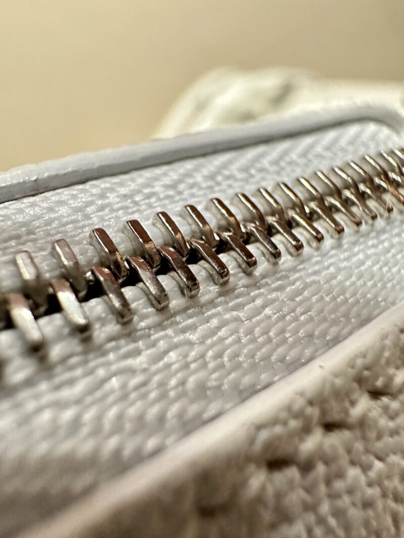 Hermès Mini Bolide 18 Chevre Blanc Silver Hardware