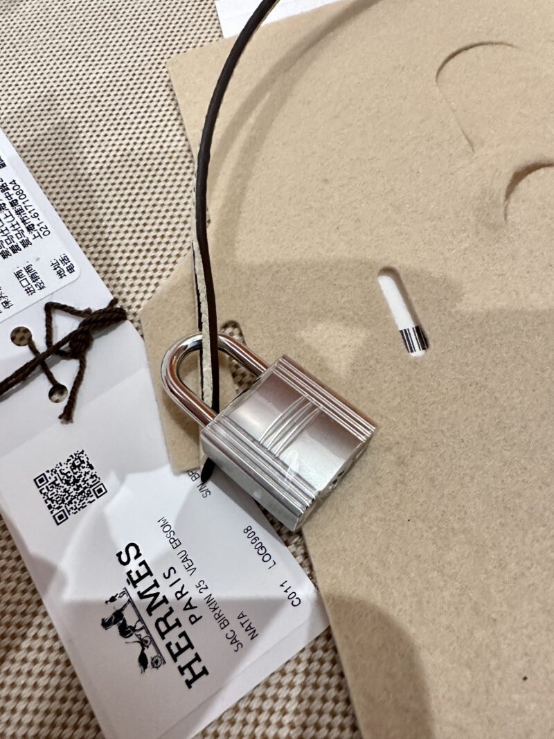 Hermès Halzan 25 Evercolor Vert Amande Silver Hardware - Image 13