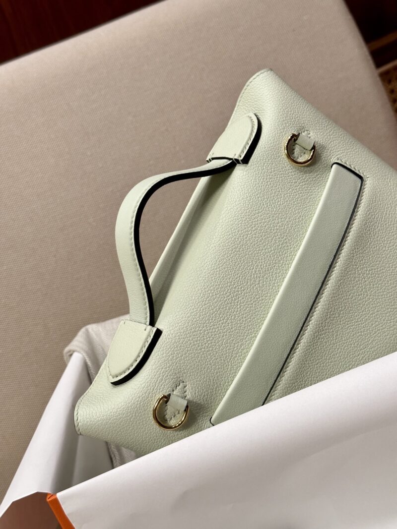 Hermès Mini Kelly 2424 Evercolor & Swift Vert Fizz Gold Hardware - Image 9