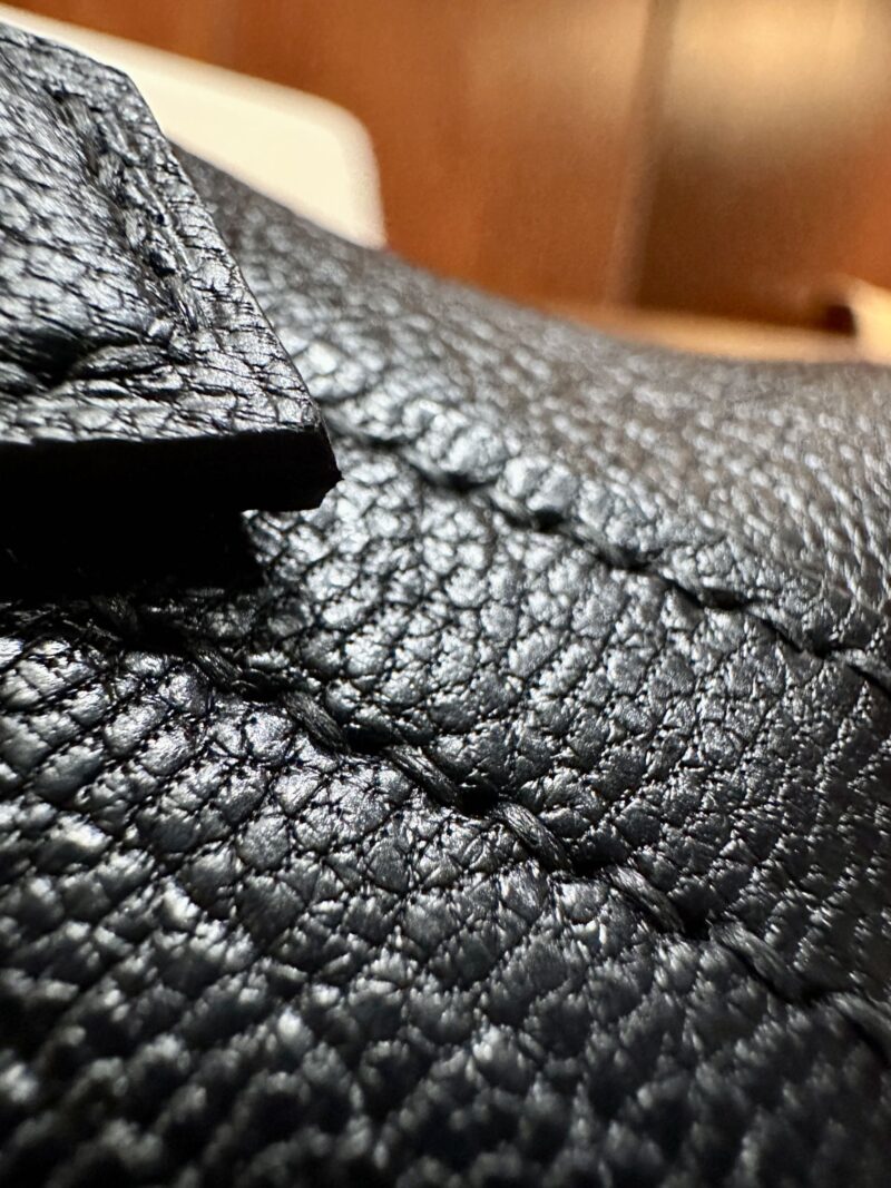 Hermès Mini Bolide 18 Chevre Noir Gold Hardware