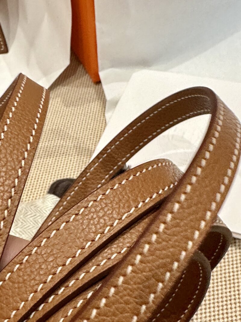 Hermès Kelly Danse 22 Evercolor Gold Gold Hardware - Image 13