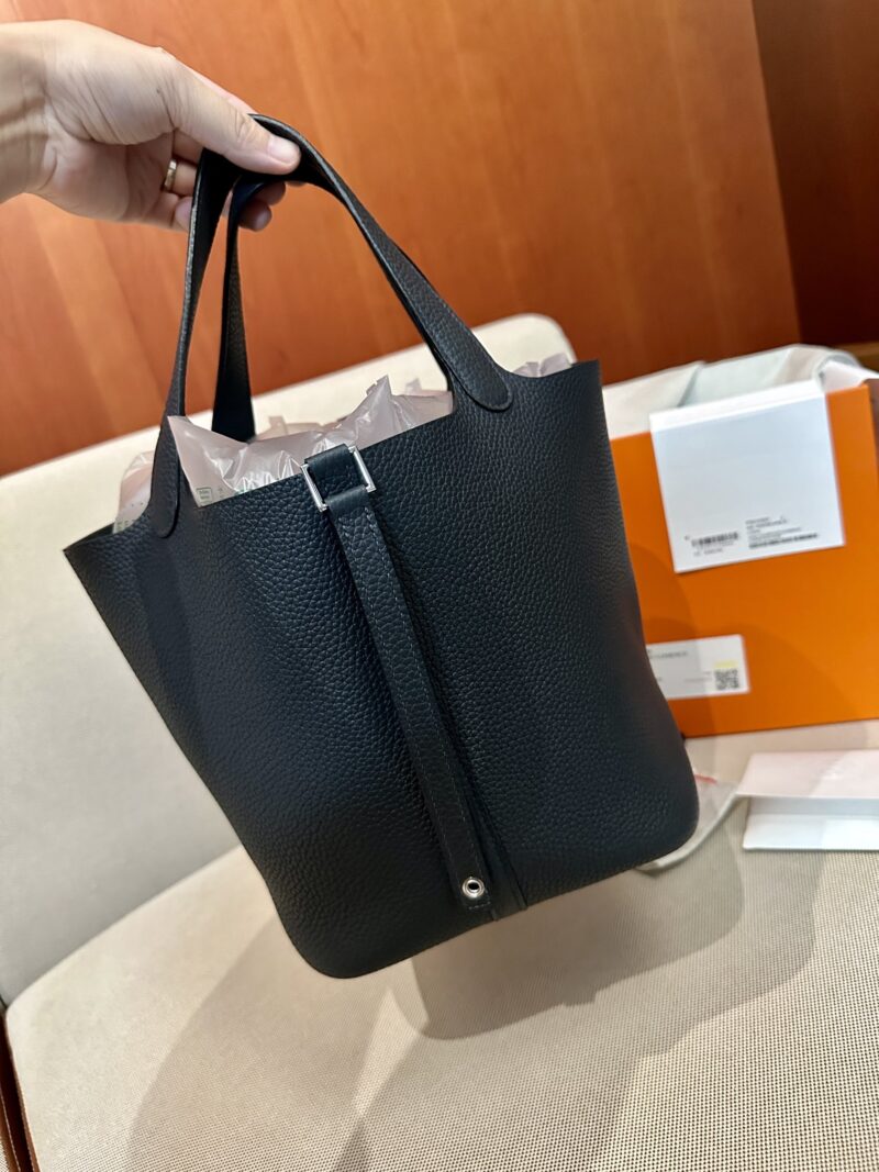 Hermès Picotin 22 Clemence Caban Silver Hardware - Image 4