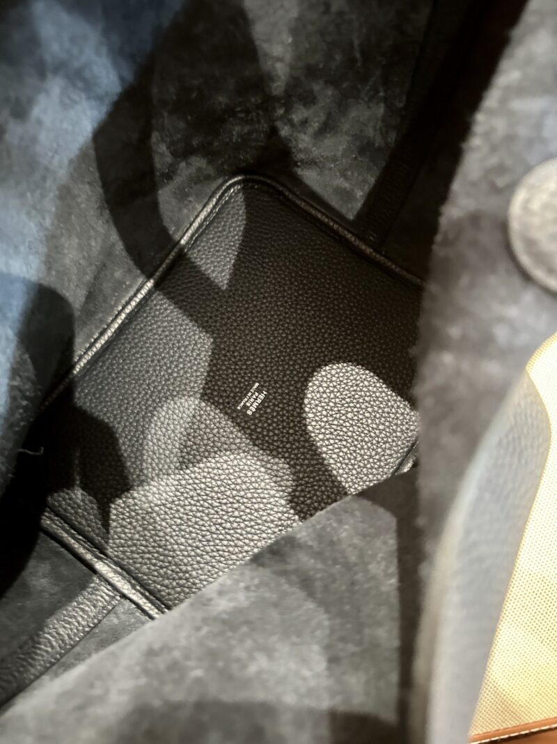 Hermès Picotin 22 Taurillon Clemence Blue Nuit Silver Hardware - Image 5
