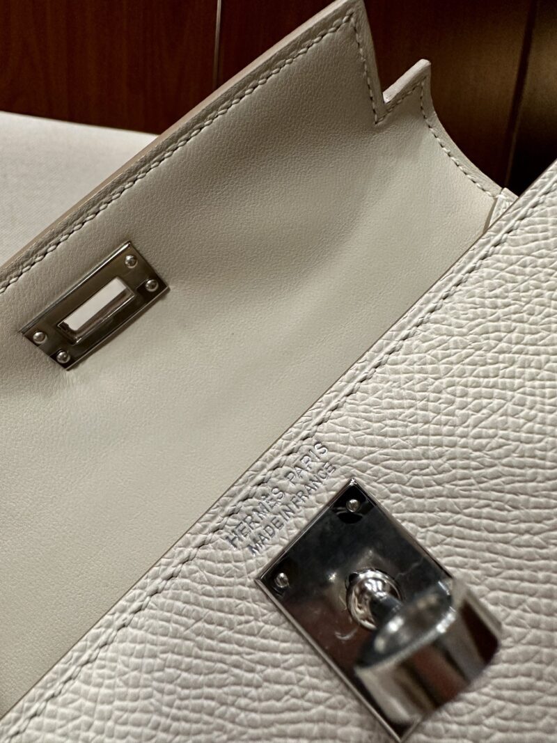 Hermès Mini Kelly 19 Epsom Craie Gold Hardware - Image 5