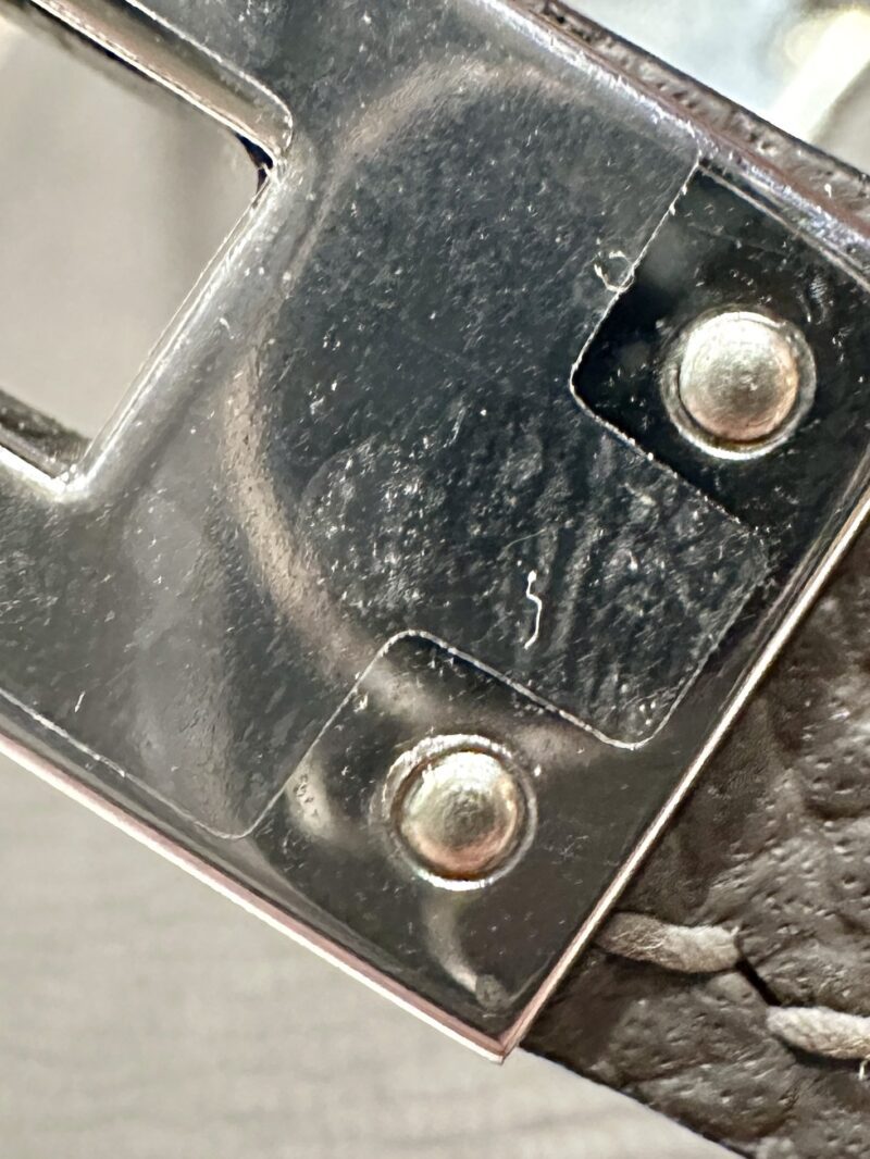 Hermès Mini Kelly 19 Epsom Etain Silver Hardware - Image 8