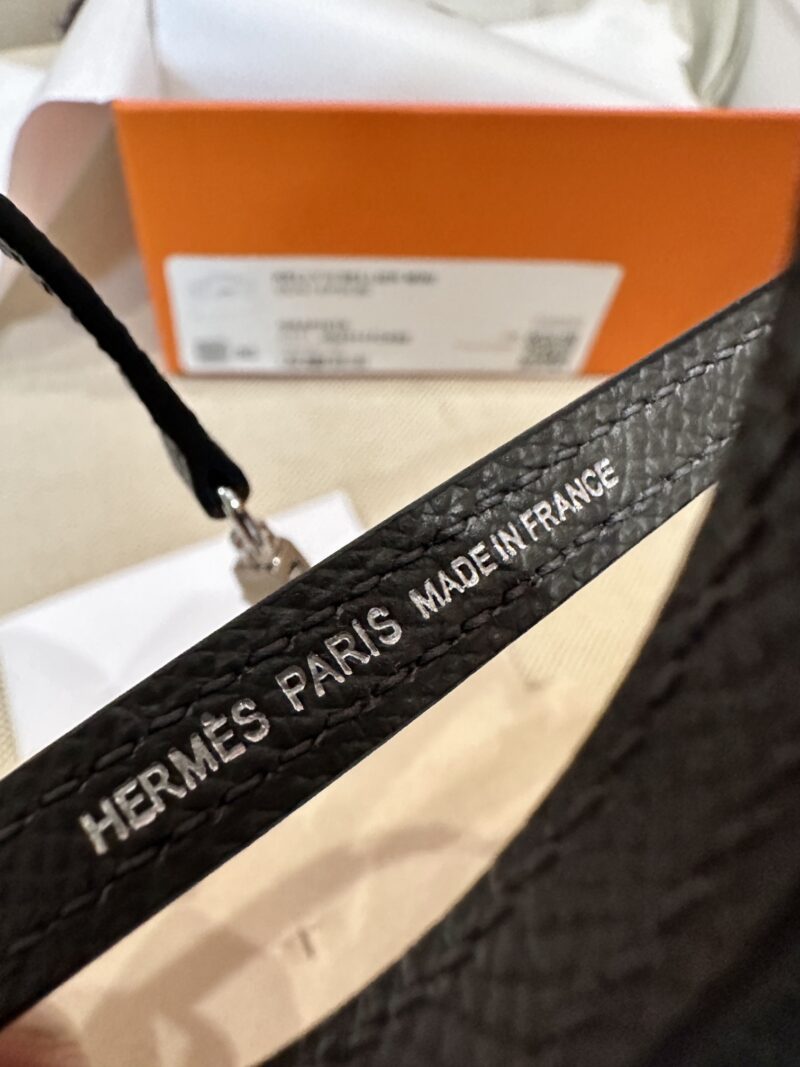 Hermès Mini Kelly 19 Epsom Gris Graphite Silver Hardware - Image 16