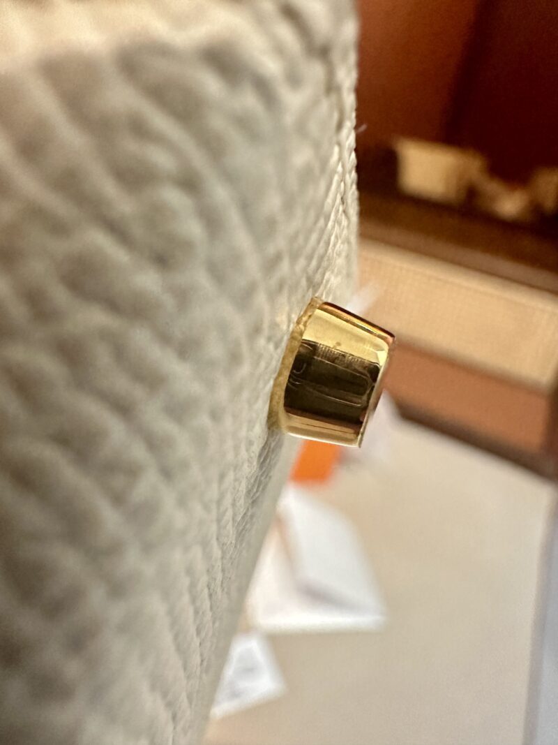 Hermès Mini Kelly 19 Epsom Nata Gold Hardware - Image 8