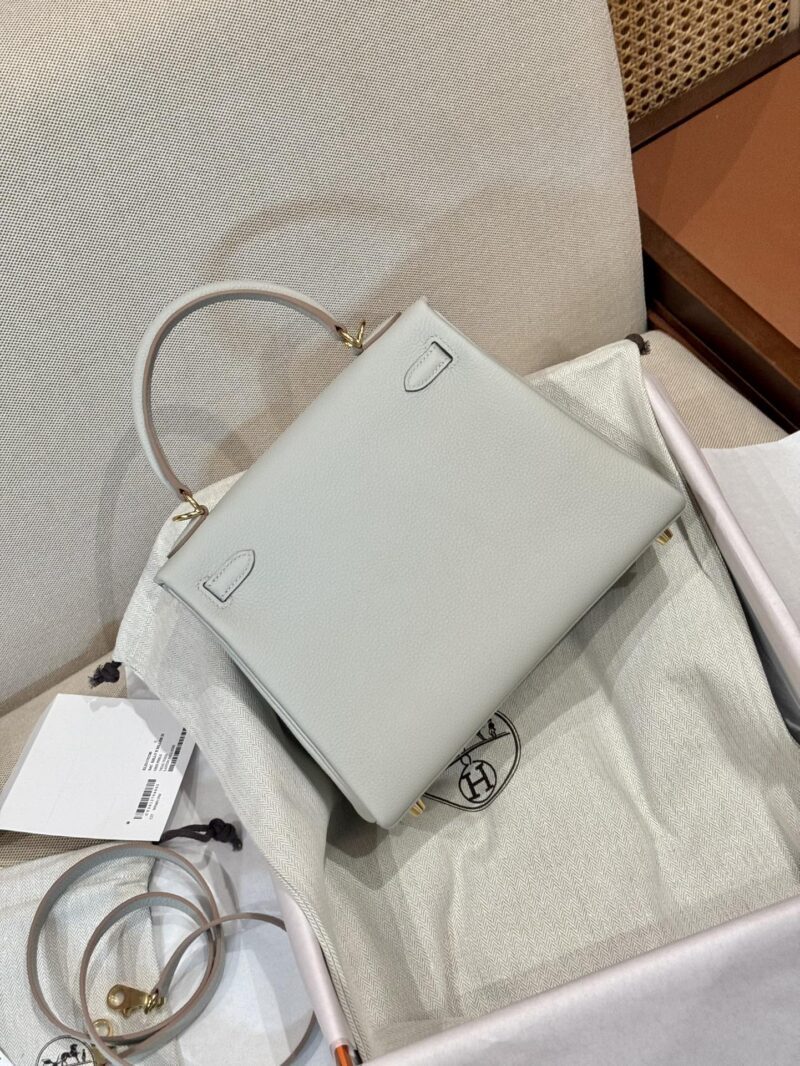 Hermès Kelly 25 Togo Gris Pearl Gold Hardware