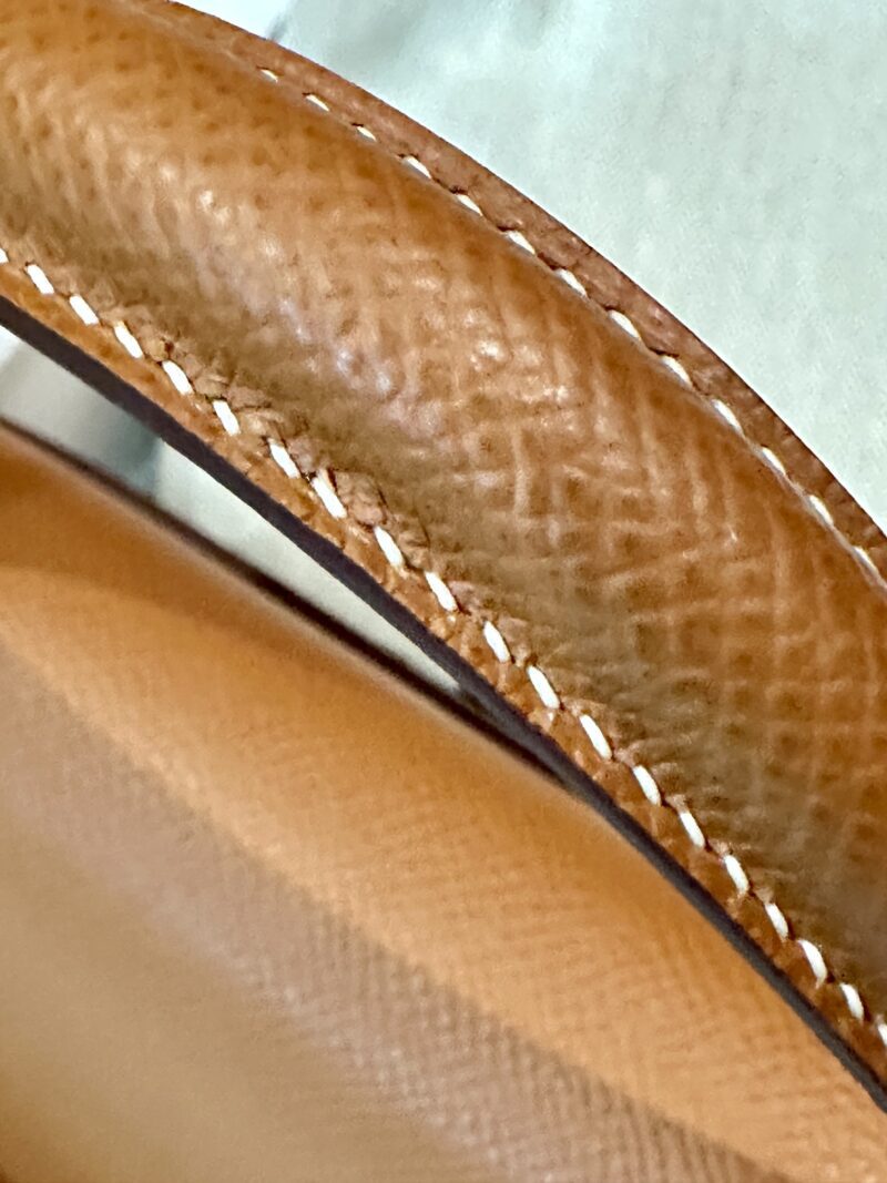 Hermès Kelly 25 Epsom Gold, Silver Silver Hardware - Image 12