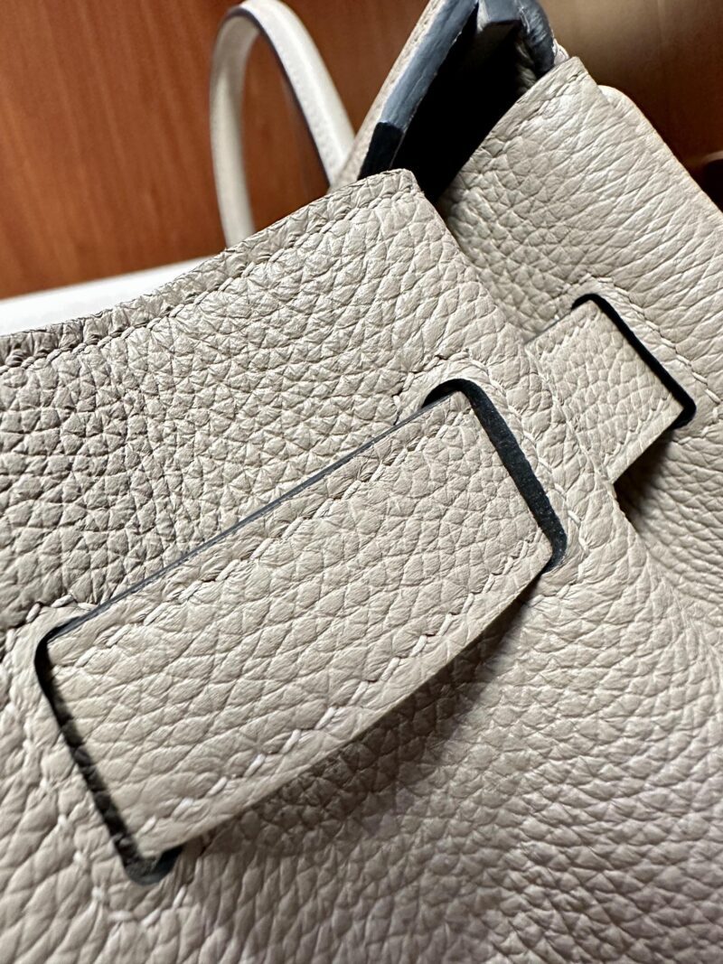 Hermès Birkin 30 Gris Tourterelle Togo Palladium Hardware - Image 10