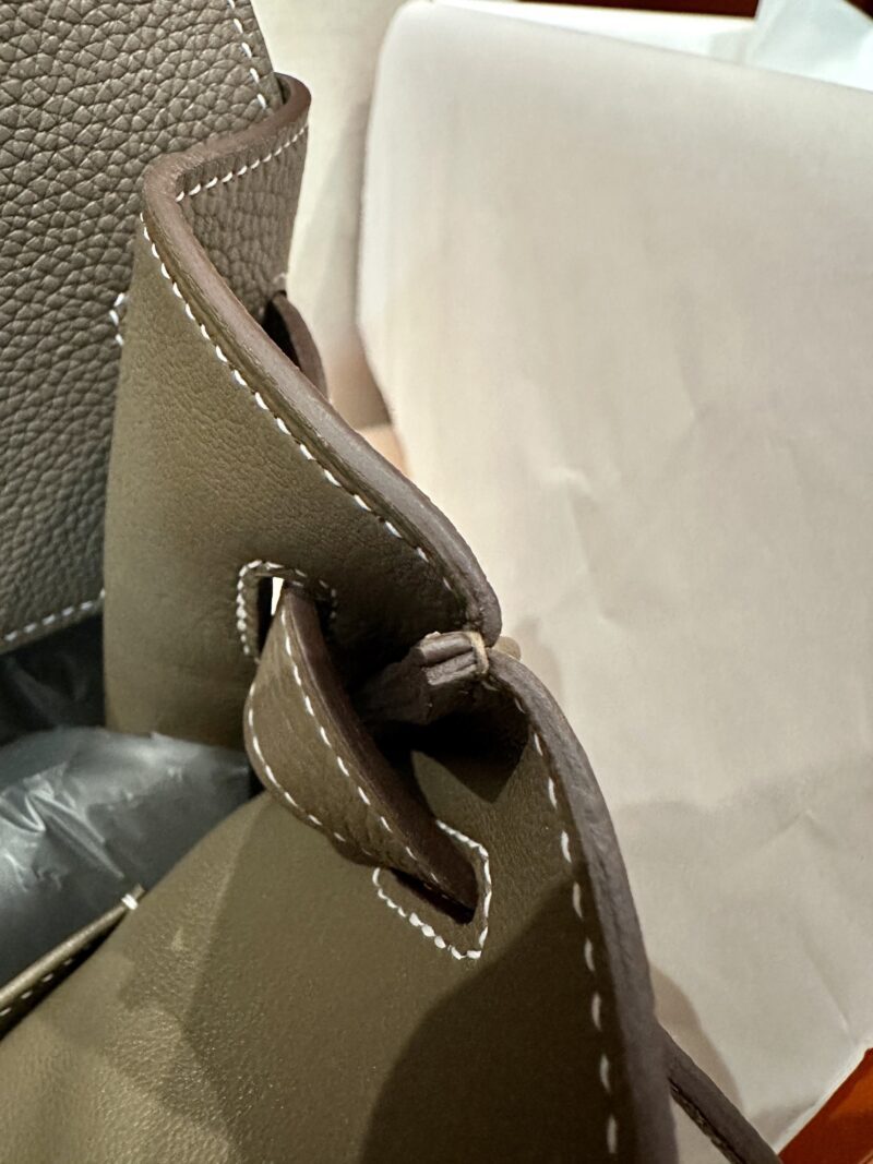 Hermès Birkin 40 Etoupe Togo Palladium Hardware - Image 8