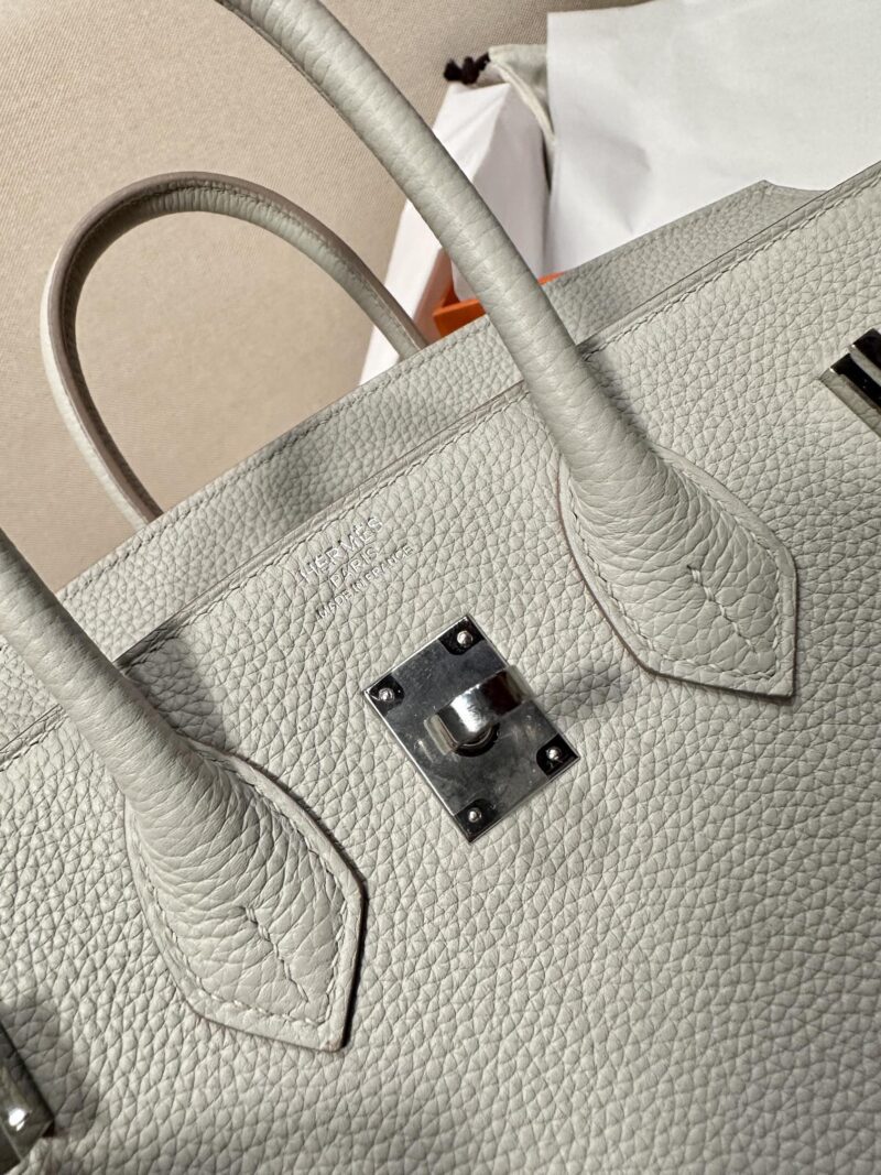 Hermès Birkin 25 Gris Pearl Togo Palladium Hardware - Image 8