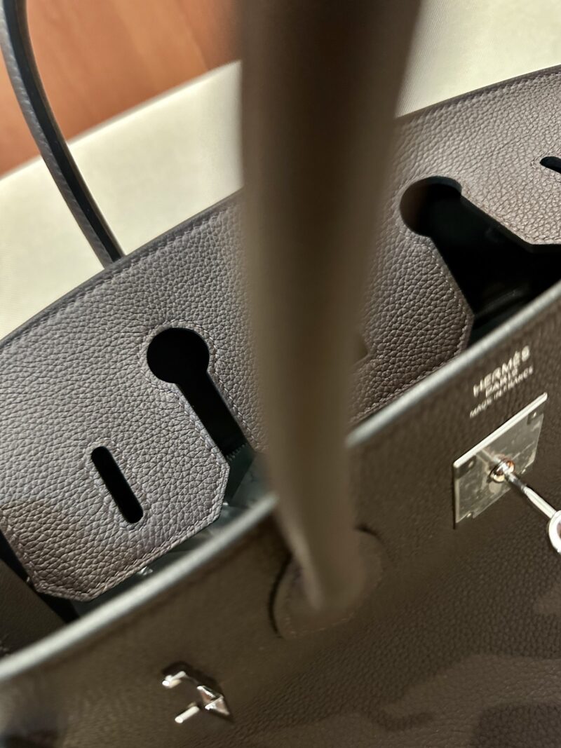 Hermès Birkin 30 Ebene Togo Gold Hardware - Image 12