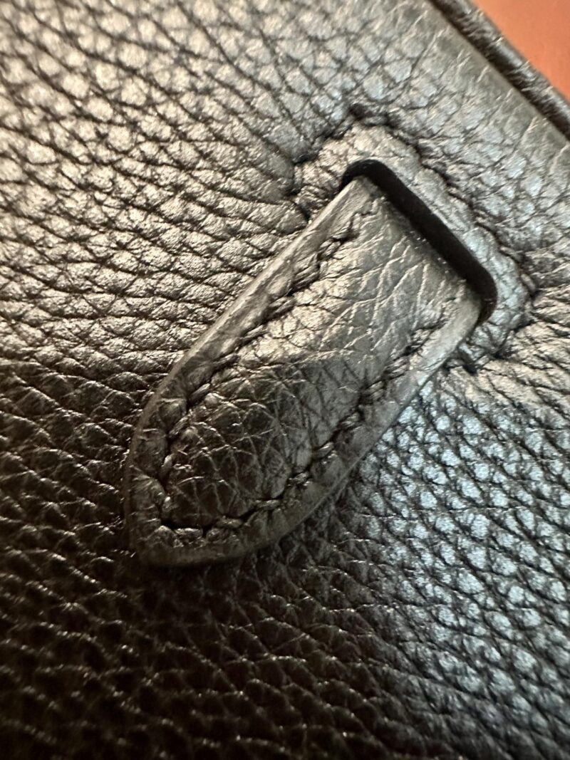 Hermès Birkin 25 Noir, Silver Togo Palladium Hardware - Image 18