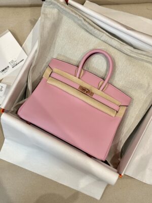 Hermès Birkin 25 Mauve Sylvestre Swift Gold Hardware